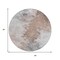 Homeroots 8' Brown Ivory And Gray Round Abstract Washable Indoor Outdoor Area Rug 617409 - alternate 7