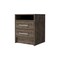 Homeroots 20" Dark Brown Wood Two Drawer Nightstand 534902 - alternate 4