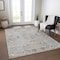 Homeroots 5' X 8' Gray Beige And Ivory Floral Washable Indoor Outdoor Area Rug 605474 - alternate 8