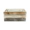 Homeroots Set of Three Black Off White And Walnut Solid Wood Crate, 3PK 487706 - alternate 5