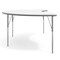 Flash Furniture Wren 72 in x 48 in Kidney Adjustable Height Activity Table, Thermal Laminate Top, Standard Legs, White XU-A4872-KIDNY-WHT-T-A-GG - alternate 8