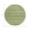 Homeroots 8' Artichoke Green And Taupe Round Striped Washable Indoor Outdoor Area Rug 615316 - alternate 4