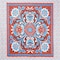Homeroots 88" X 84" Red Blue And White Floral Cotton Hanging Tapestry 397430 - alternate 3