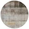 Homeroots 8' Round Brown Round Ombre Washable Non Skid Indoor Outdoor Area Rug 563633 - alternate 7