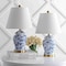 Jonathan Y Penelope 22" French Country Cottage Ceramic/Iron Chinoiserie Ginger Jar LED Table Lamp, Blue/Wh, 2PK JYL3005A-SET2 - alternate 5