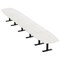 Skutchi Designs Arc Boat Conference Table With Power, 48 in W, 264 in L HAR-ABOT-48X264-T.BK-K458-NA - alternate 1