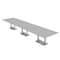Skutchi Designs Rectangle Conference Table With Power, 48 in W, 216 in L, Grey HAR-REC-48X216-DOU-U779-NA - alternate 1