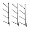Mytee Products Shipping Container 4 Tier Pipe Racks, 18in L x 64in H, 3PK CNT-PIPERACKx3 - alternate 1