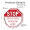 Signmission Stop Drive-thru Window Here, 4 inch X 4 inch, Vinyl Decal, 2PK OC-D-2PACK-4-254 - alternate 4