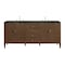 James Martin Vanities Myrrin 72" Vanity, Mid Century Walnut, w/ 3 CM Phantome Eclos Top 485-V72-WLT-3PHT - alternate 1