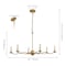 Jonathan Y Shana 35.5" 6-Light Grand Modern Transitional Adjustable Sculptural Wavy Arm Candle-Style Metal LED JYL9558B - alternate 8