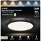 Feit LED Edge-Lit Flat Panel Light Kit, 12.5 W, 11 in Round, Flush Mount, Selectable Color Temp, Black 74210/6WY/BK - alternate 3