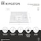 Kingston Brass 31" x 22" Quartz Vanity Top with Rectangular Sink, 8" Faucet Drillings, Quartz White KVPB3122W38CL - alternate 3