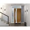 Vdomdoors Steel Door Deux 1713 Natural Oak Sidelight and Transom White Window Stainless Inserts Single Modern DEUX1713EXD-OAKW-W36+16 x H80+16-Left-hand Inswing - alternate 3