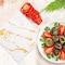 Smarty Had A Party White with Gold Marble Paper BeverageCocktail Napkins 600 Napkins, 600PK 3291-CASE - alternate 6