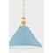 Hudson Valley Lighting Painted No. 2 Pendant in Aged Brass/Blue Bird by Mark D. Sikes MDS352L-AGB/BB - alternate 4