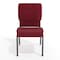 Flash Furniture Red Fabric Church Chair, PK4 4-FD-CH02185-SV-RED-GG - alternate 5