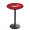 Holland Bar Stool Co 42" Blk Wrinkle Carolina Hurricanes Pub Table, 36" dia. Top L214B4236CarHur - alternate 1
