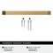 Amerock Evolve 6-5/16 inch (160mm) Center-to-Center Champagne Bronze Cabinet Pull, 25PK 25VMP37073CZ - alternate 4
