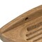 Homeroots Traditional Solid Teak Wall Mount Oval Soap Dish 475843 - alternate 3