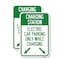 Signmission Charging Station Electric Car Parking Only While Chargi, 12'' X 18'', Heavy Gauge Aluminum, 2PK A-1218-2PACK-24282 - alternate 1