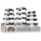 Bakkenmaster Borosilicate Glass Food Storage Containers with Lids, BPA-Free, Airtight and Leak-Proof, Black, 24PK EMPGFCL24BK - alternate 1