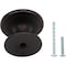 Designperfect 1-1/4 Diameter Round Cabinet Knob, Matte/Flat Black DPA-R18KBLK - alternate 4