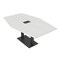 Skutchi Designs Hexagon Conference Table With Power Unit, 48 in W, 72 in L, White HAR-HEX.IR-48X72-DOU.BK-WA7976-EBLK - alternate 1