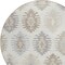 Homeroots 8' Ivory Khaki And Gray Round Southwestern Washable Indoor Outdoor Area Rug 615142 - alternate 7