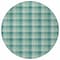 Homeroots 8' Blue And Green Round Plaid Washable Indoor Outdoor Area Rug 601436 - alternate 8