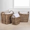 Happimess Clara Hand-Woven Hyacinth Rectangle Storage Floor Baskets with Handles, Brown (Set of 3), 3PK BSK2001B-3SET - alternate 1