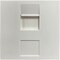 Tripp Lite Eaton Tripp Lite Series 1-Port UK-Style Unloaded Shuttered Module, 50 x 50 mm, White, TAA N042U-WM1-S - alternate 1