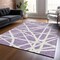 Homeroots 8' X 10' Lavender And Ivory Geometric Washable Indoor Outdoor Area Rug 600471 - alternate 7