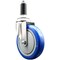 Service Caster 5 Inch 316SS Blue Polyurethane Wheel Swivel 1 Inch Expanding Stem Caster SCC-SS316EX20S514-PPUB-BLUE-1 - alternate 1