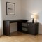 Homeroots 60" Black L Shape Computer Desk 478437 - alternate 6