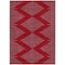 Homeroots 3' X 5' Red And Gray Geometric Washable Indoor Outdoor Area Rug 598782 - alternate 6