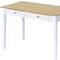 Homeroots 39" Oak and White Wood Writing Desk With Two Drawers 469111 - alternate 4