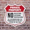 Signmission Private Property Shield Sign No Soliciti, 6 inch X 6 inch, Plastic Sign, 2PK SHI-P-2PACK-6-451 - alternate 4