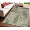 Homeroots 4' X 6' Ivory And Green Palm Leaf Indoor Outdoor Area Rug 552519 - alternate 6