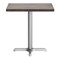 Flash Furniture Bennett 24 in x 30 in Solid Wood Indoor Tabletop in Dark Brown with 22 in x 22 in Dining Height GSF-REC2430-DKBRN-T2222S-GG - alternate 7