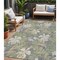 Homeroots 5' X 8' Gray Beige And Olive Green Botanical Leaves Washable Indoor Outdoor Area Rug 618401 - alternate 1