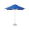 Homeroots 8ft Blue Polyester Square Market Patio Umbrella 491961 - alternate 1