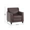 Flash Furniture Living Room Set, 29" x 32-1/4" to 32-1/2", Upholstery Color: Brown BT-827-SET-BN-GG - alternate 8