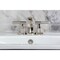 Kingston Brass Widespread Bathroom Faucet with Knurled Handle and Brass Pop-Up, Polished Nickel KS4946KNL - alternate 5