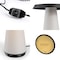 Jonathan Y Bruno 12.3 in. Mid-Century Minimalist Plant-Based PLA 3D Printed Dimmable LED Table Lamp, White/Black USA1006A - alternate 7