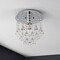 Jonathan Y Lillibet 9.88" 1-Light Traditional Transitional Iron LED Semi Flush Mount, Chrome/Clear JYL9900A - alternate 6
