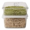 Rubbermaid Commercial SpaceSaver Square Containers, 4 qt, 8.8 x 8.75 x 4.75, Clear, Plastic FG630400CLR - alternate 3