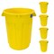 Magnum Tool 55 Gallon Trash Can, High-Vis Yellow, Construction Grade, Heavy Duty Plastic (5 Pack) CMTC-C000-55Y05 - alternate 1