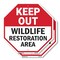 Signmission Keep Out Wildlife Restoration Area, 10 inch X 10 inch, Aluminum Metal Signs, 2PK OC-A-2PACK-10-344 - alternate 1