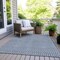 Homeroots 9' X 12' Navy Blue And Gray Geometric Washable Indoor Outdoor Area Rug 594489 - alternate 5